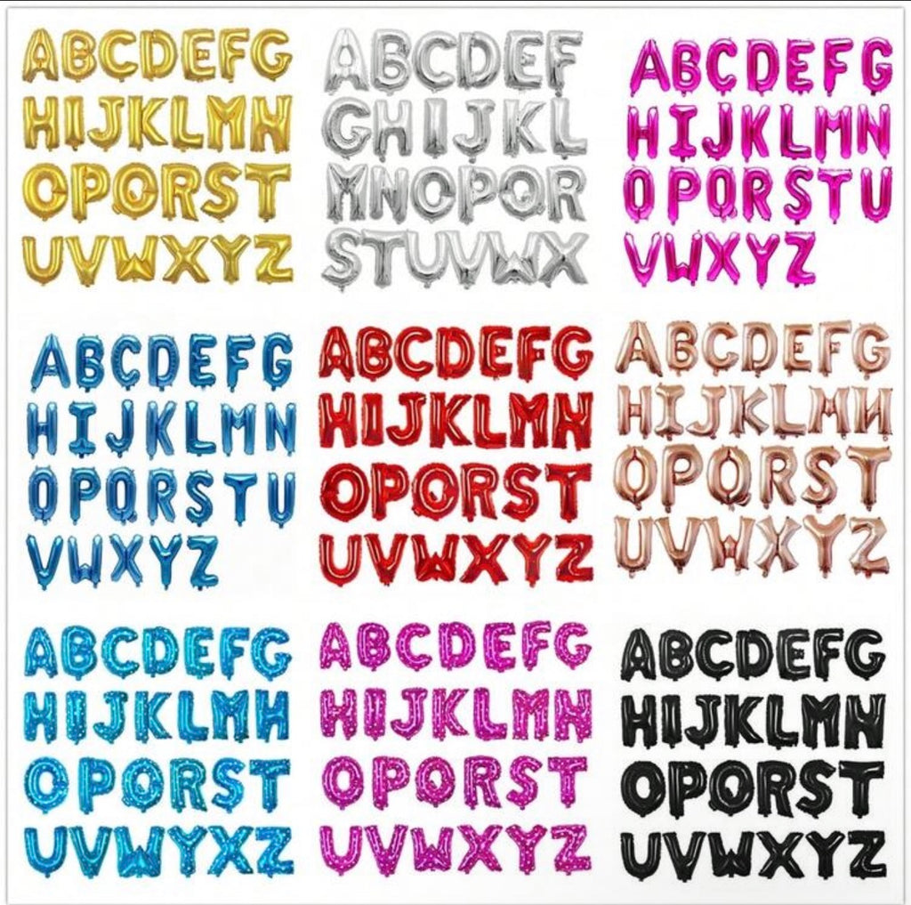 Alphabetical Letters Foil Balloons