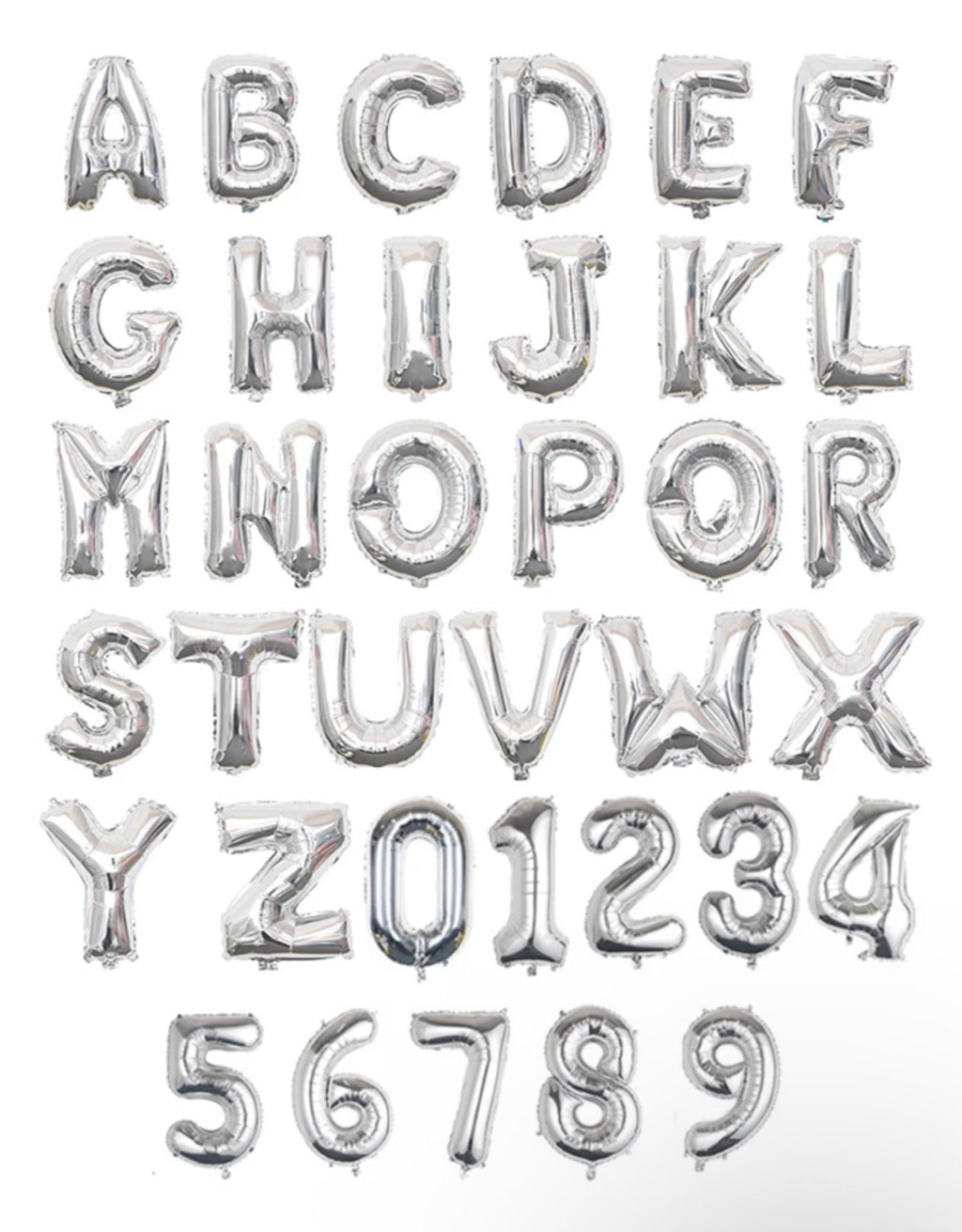 Alphabetical Letters Foil Balloons