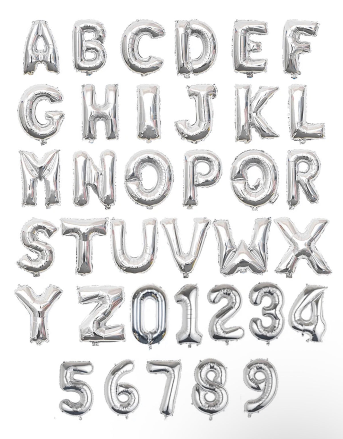 Alphabetical Letters Foil Balloons