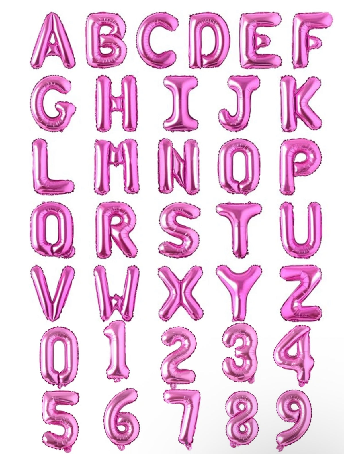 Alphabetical Letters Foil Balloons
