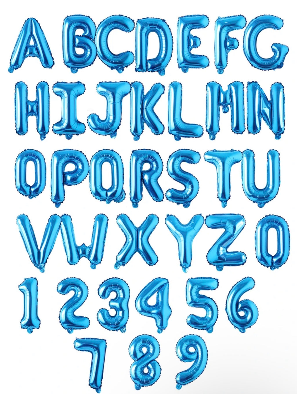 Alphabetical Letters Foil Balloons