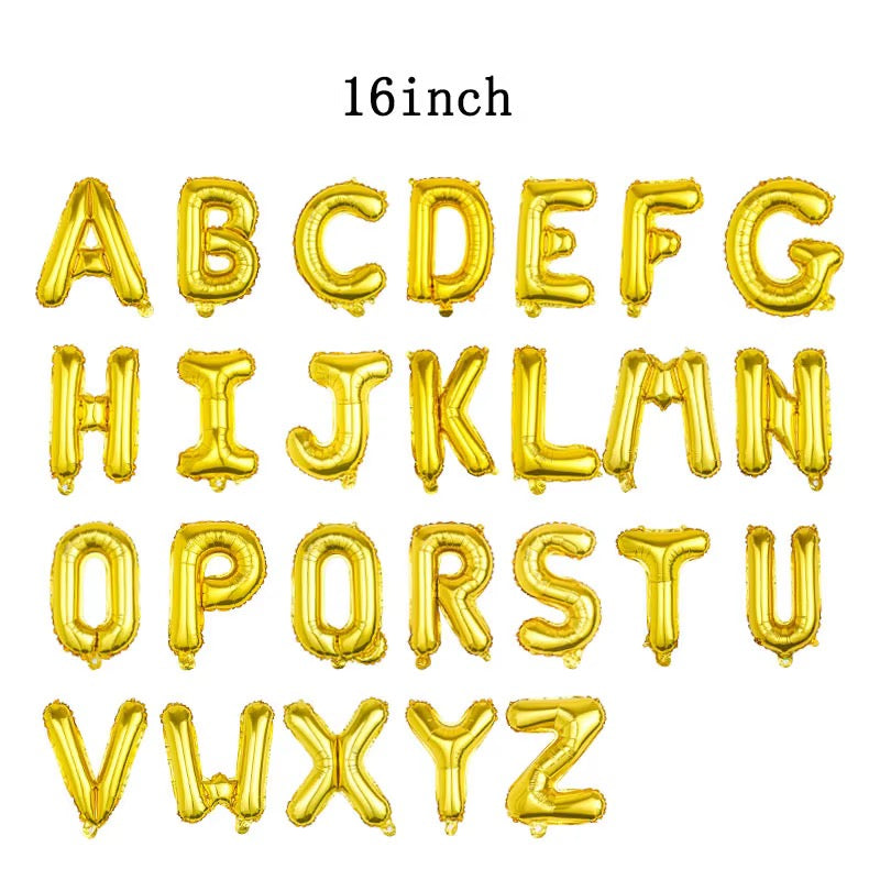 Alphabetical Letters Foil Balloons