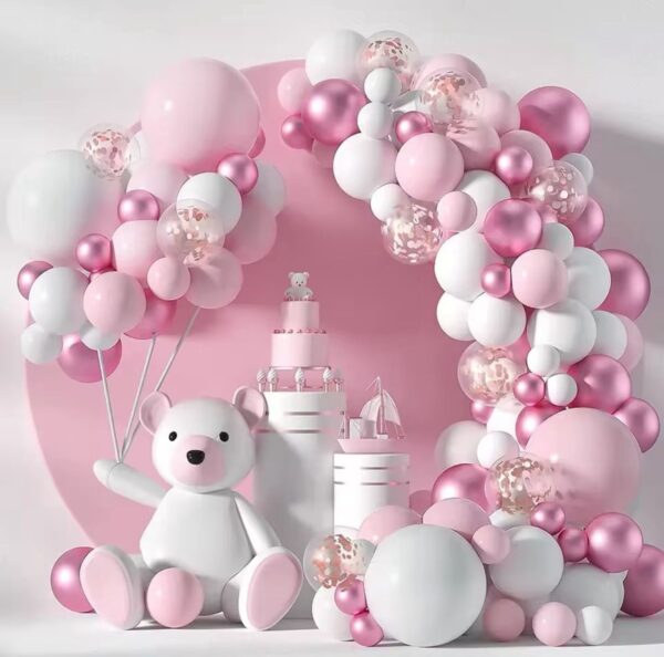 Pink Macaron Balloons Garland Arch K