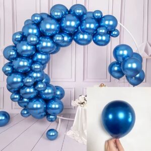 40pcs Metallic blue Chrome Balloon