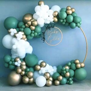 Retro Green Balloon Garland Arch K
