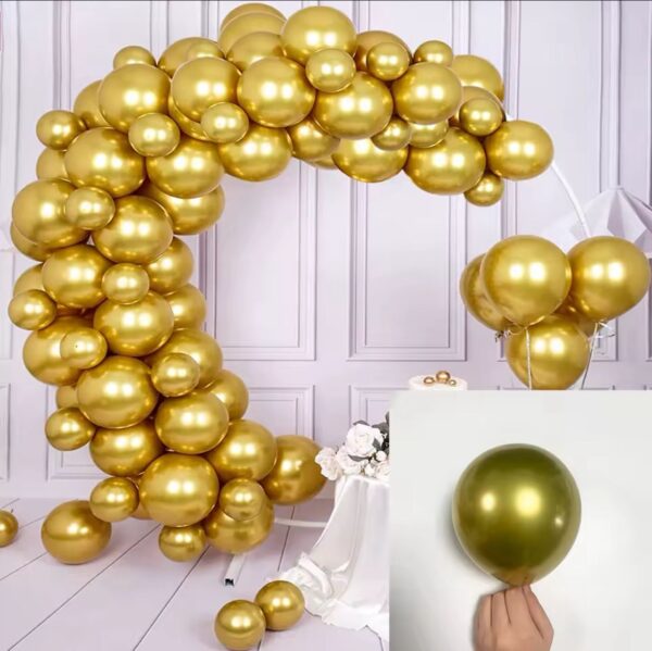 40pcs Metallic gold Chrome Balloon - Image 2