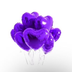 11pc 18 Inch Heart-shaped Aluminum Film Balloon Set Suitable For Party Decoration Room Decoration Wedding