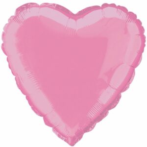 Folieballong Hjärta Rosa