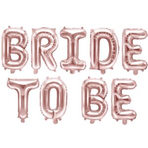 Bride To Be Bokstavsballonger Roséguld
